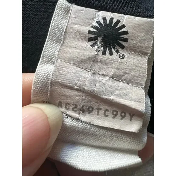 UGG Lightweight Hooded Black Lounge Long Sleeve Top Minimalist Athleisure - XL - Picture 5 of 7